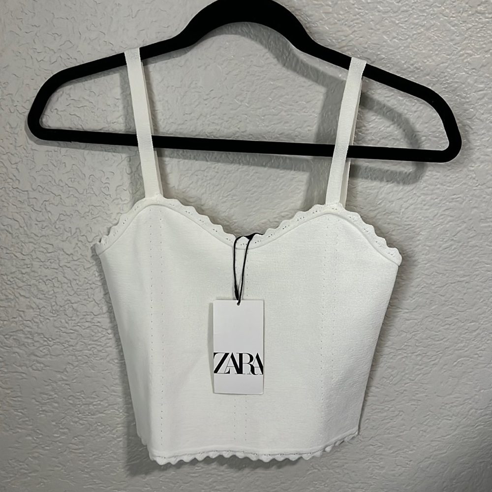 Zara knot tank top
